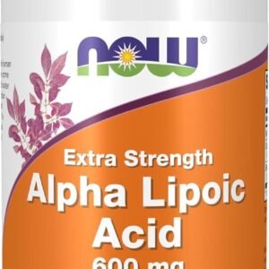 NOW Foods Acide alpha-lipoïque extrapuissant 600 mg – 60 capsules végétales