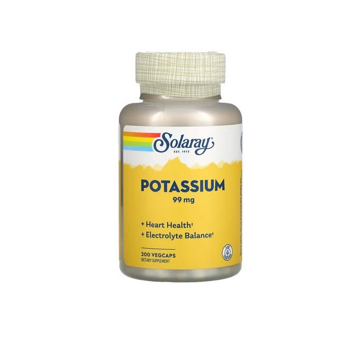 Solaray Potassium 99 mg – 200 capsules végétariennes