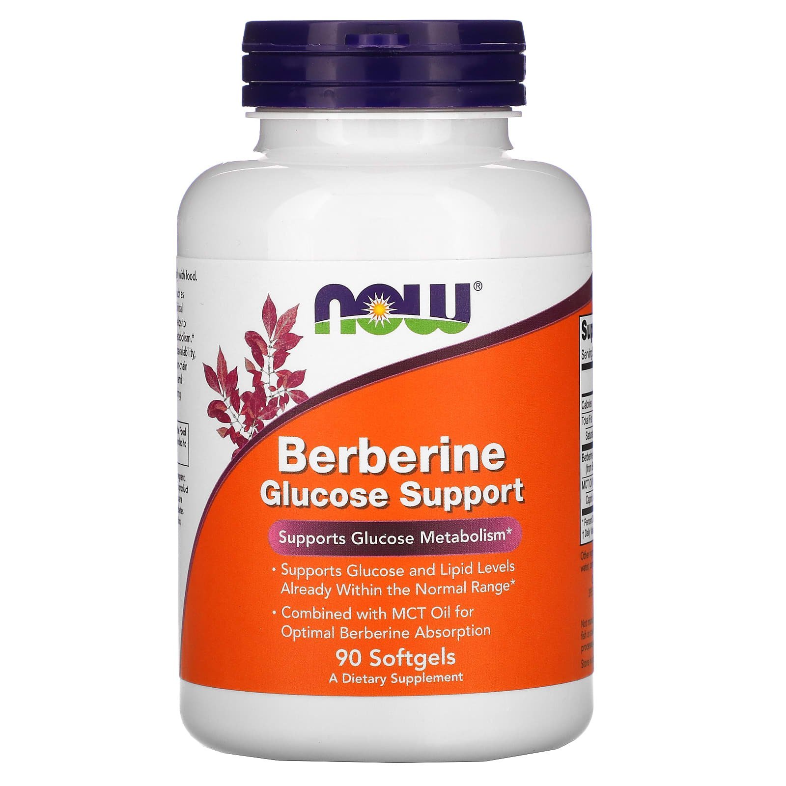 NOW Foods Berbérine 400 mg – 90 capsules à enveloppe molle