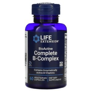 Life Extension BioActive – Complexe complet de vitamines B – 60 capsules végétariennes