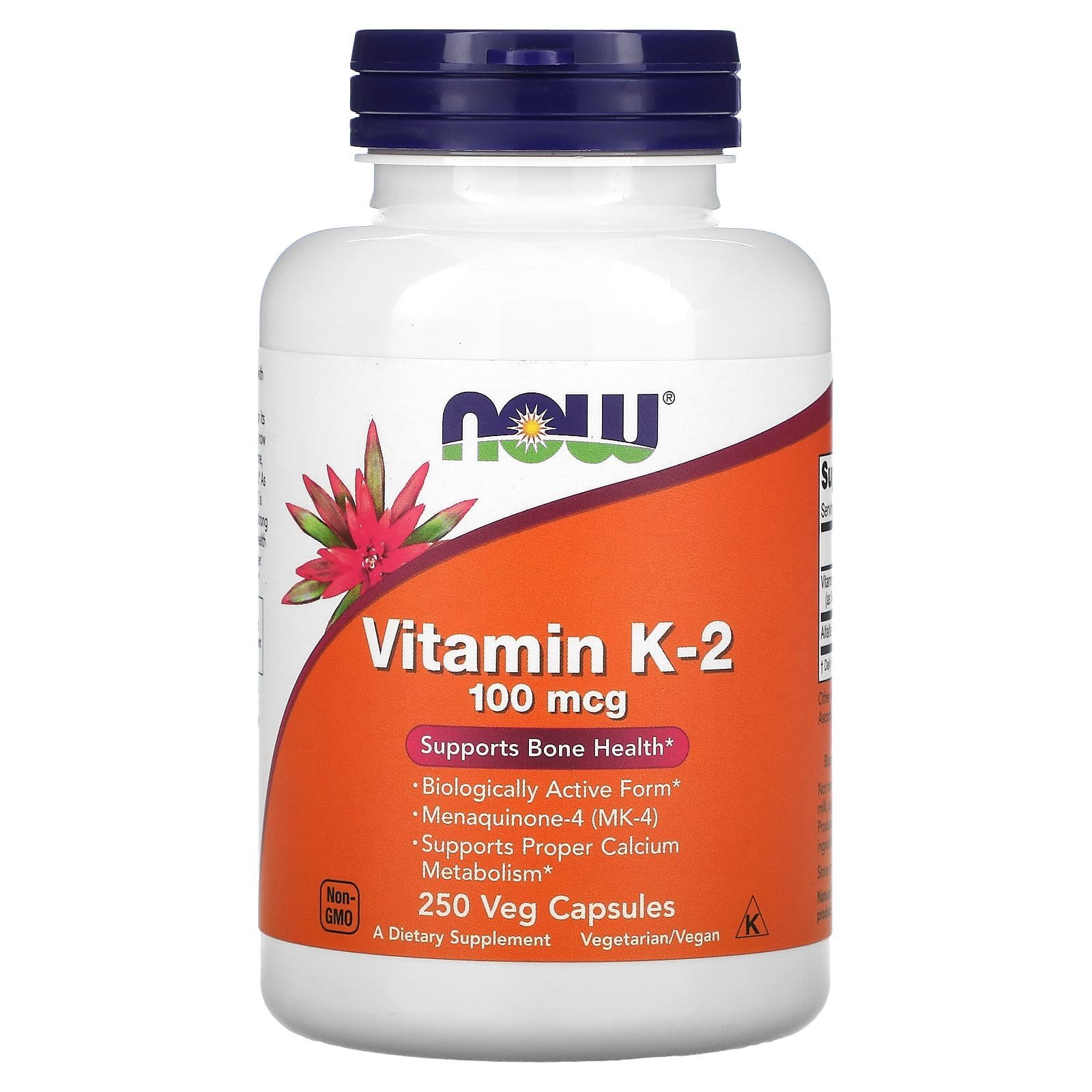 NOW Foods Vitamine K2 100 µg (MK-4) – 250 capsules végétales