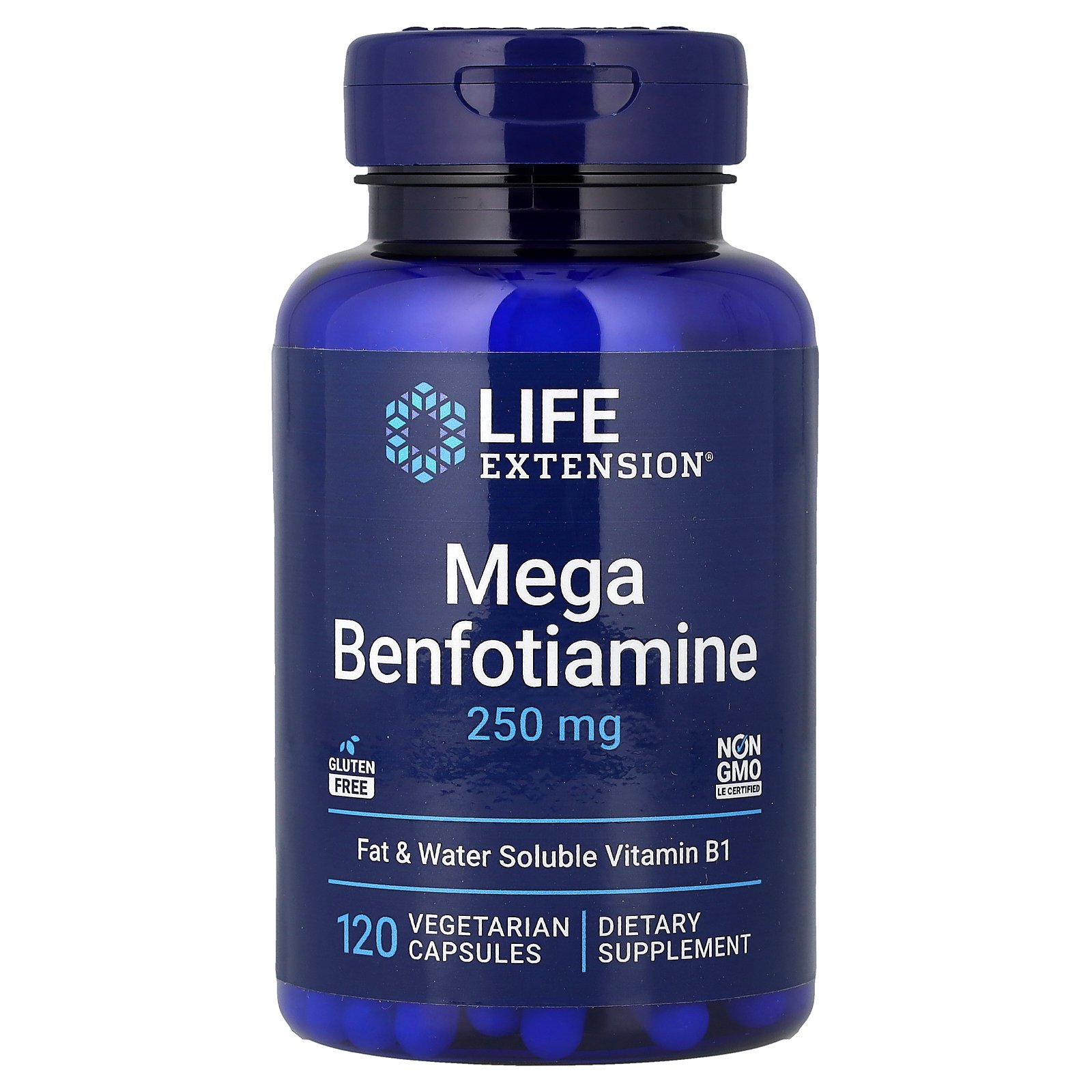 Life Extension Méga benfotiamine – 120 capsules végétariennes