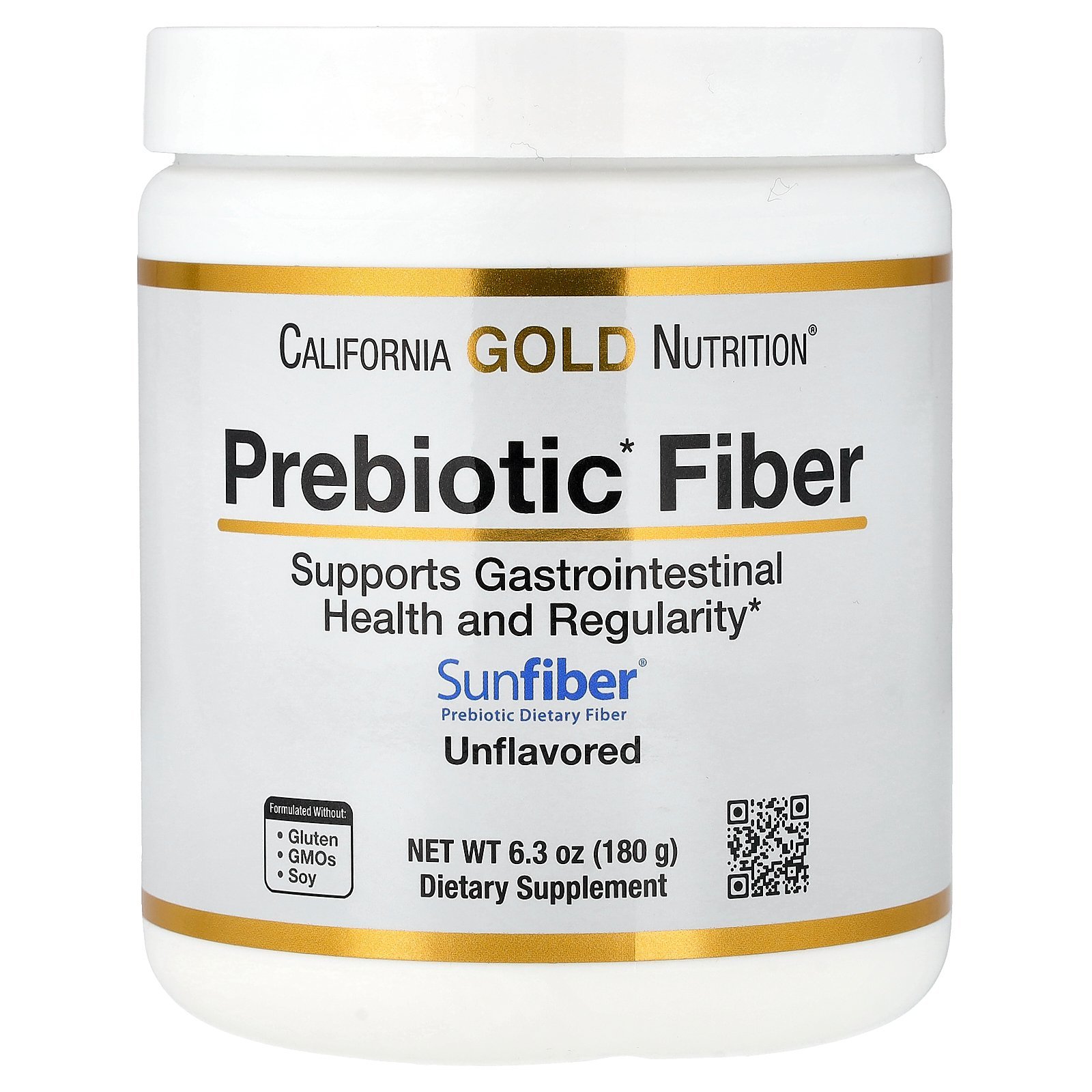 California Gold Nutrition Fibre prébiotique – 180 g
