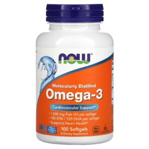 NOW Foods Oméga-3 2000 mg – 100 capsules molles