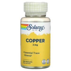 Solaray Cuivre 2 mg – 100 capsules végétales