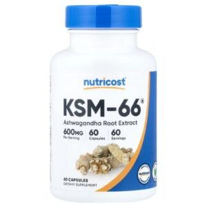 Nutricost Ashwagandha KSM-66 600 mg – 60 gélules