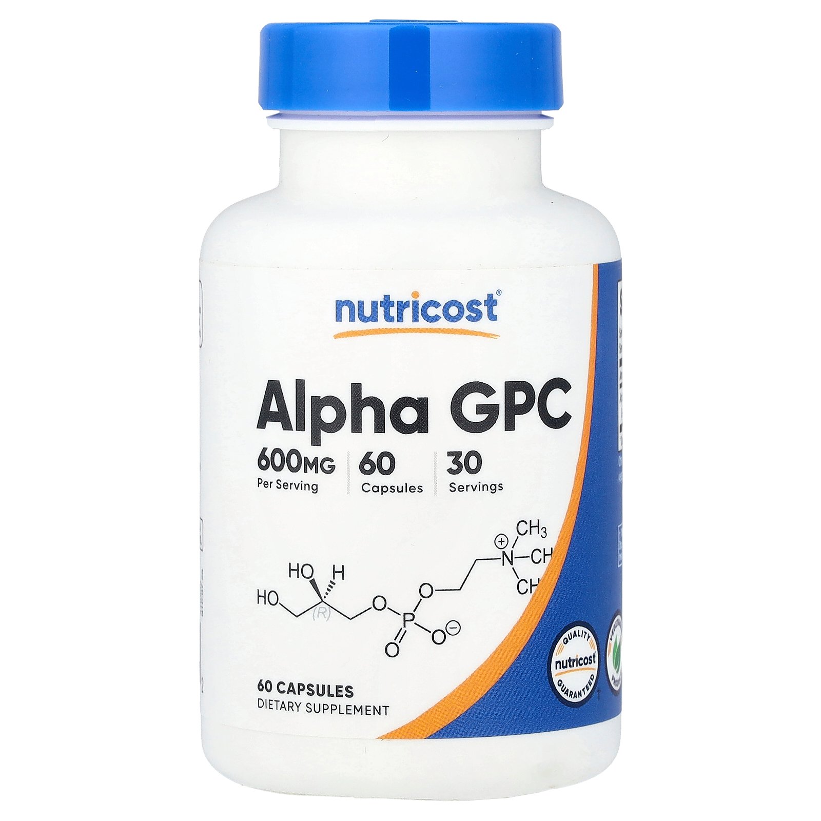 Nutricost Alpha GPC – 60 capsules (300 mg par capsule)