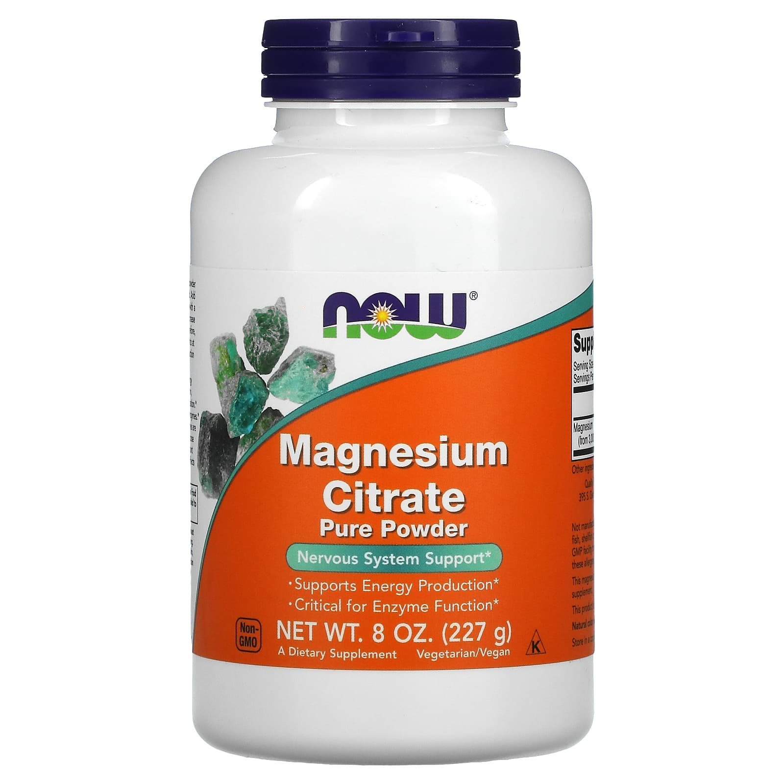 NOW Foods Citrate de magnésium pur en poudre – 227 g