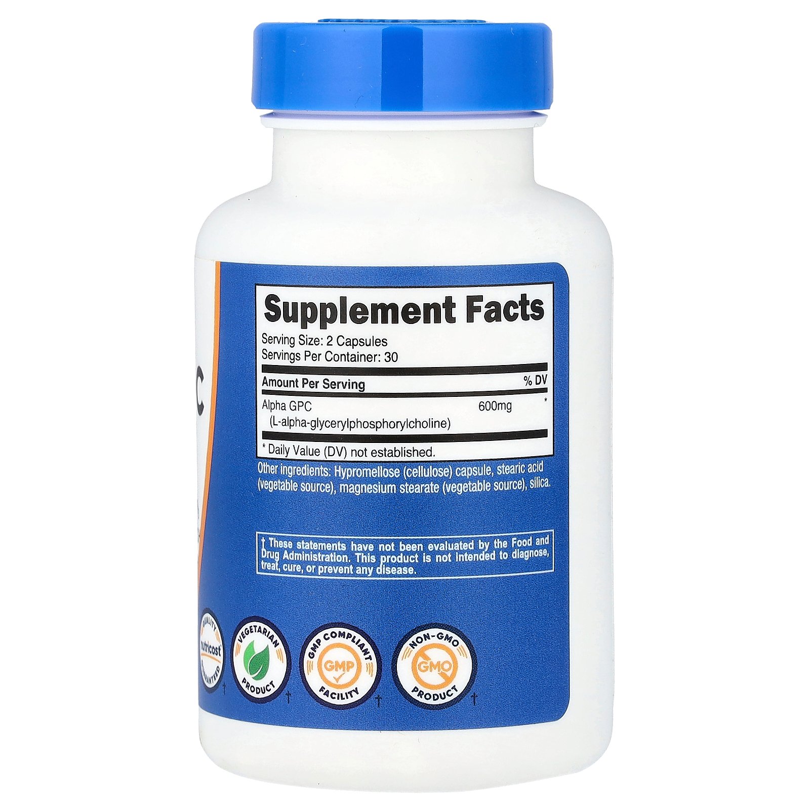 Nutricost Alpha GPC – 60 capsules (300 mg par capsule) – photo 2