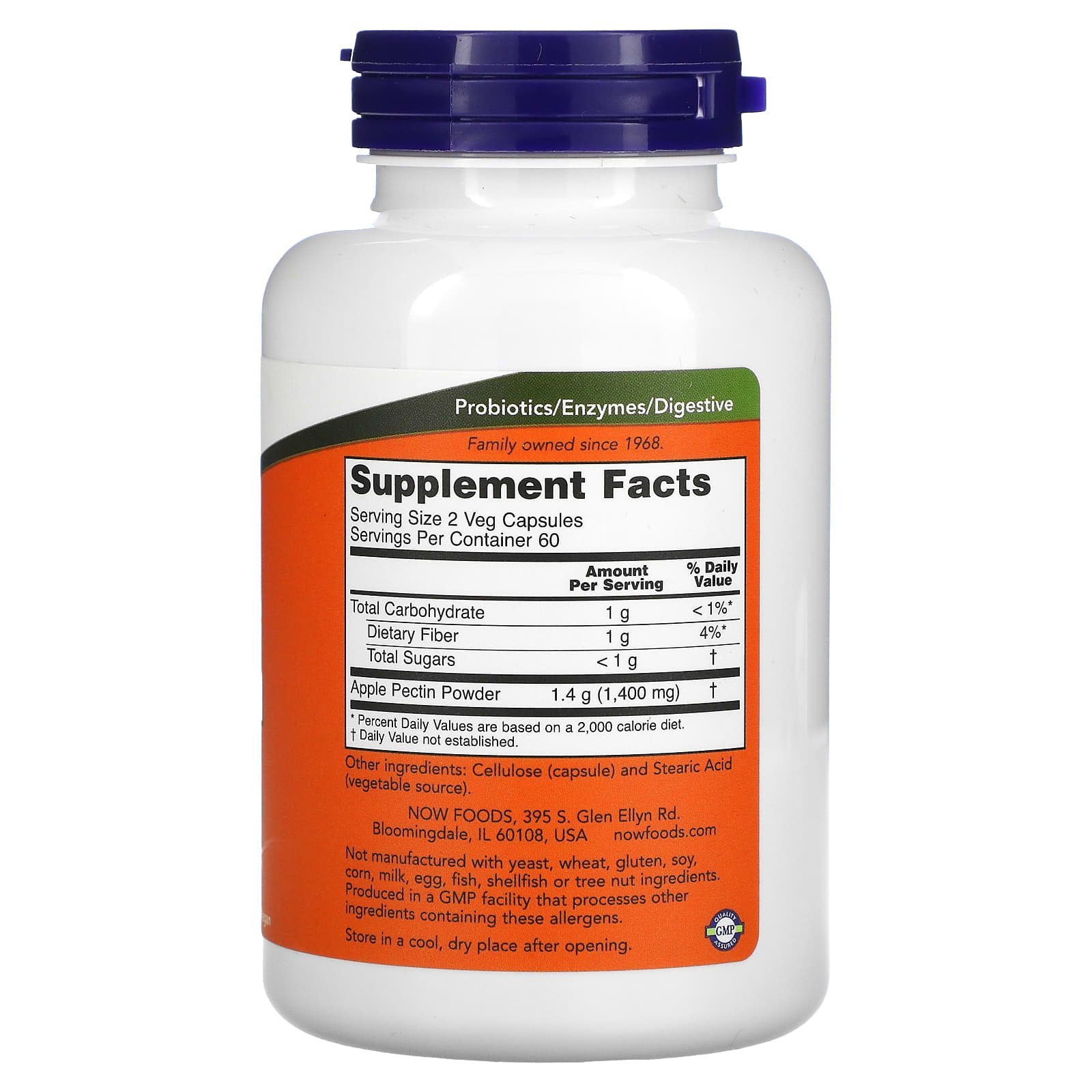 NOW Foods Pectine de pomme 700 mg – 120 capsules végétales – photo 2