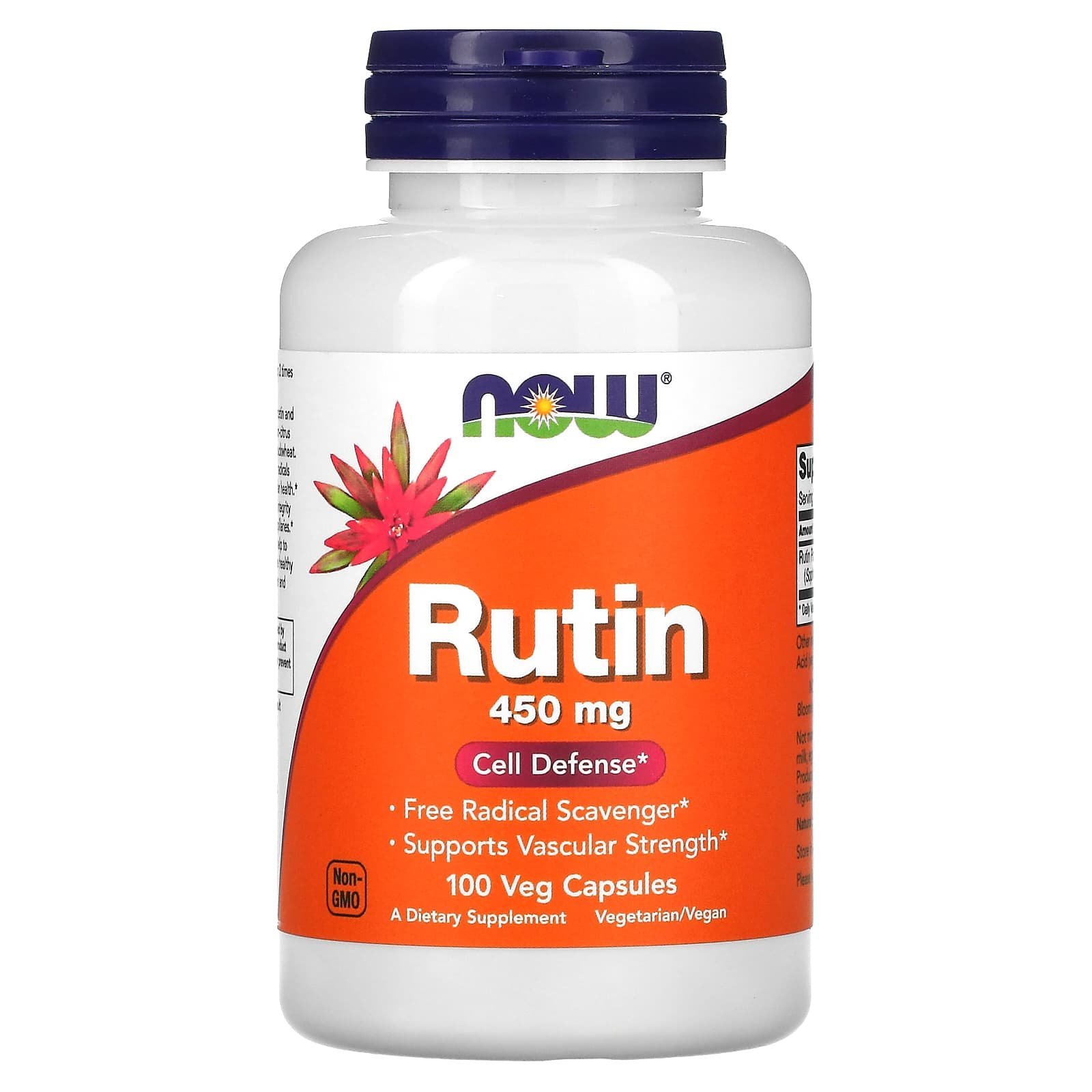 NOW Foods Rutine 450 mg – 100 capsules végétariennes