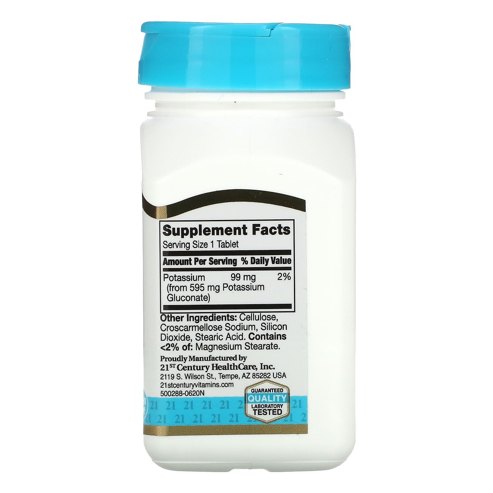 21st Century Gluconate de potassium 595 mg – 110 comprimés – photo 2