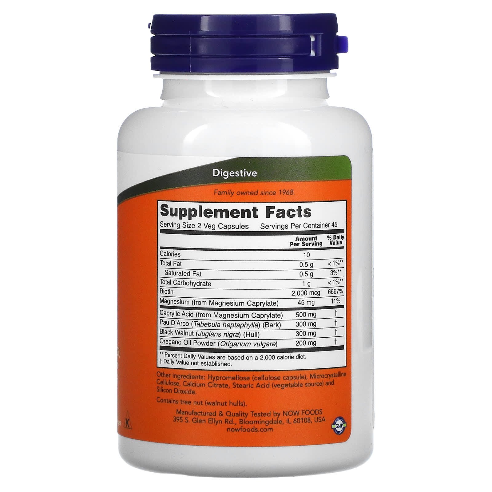 NOW Foods Candida Support – 90 capsules végétales – photo 2