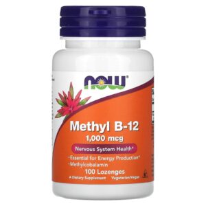 NOW Foods Méthyl B12 1000 µg – 100 pastilles