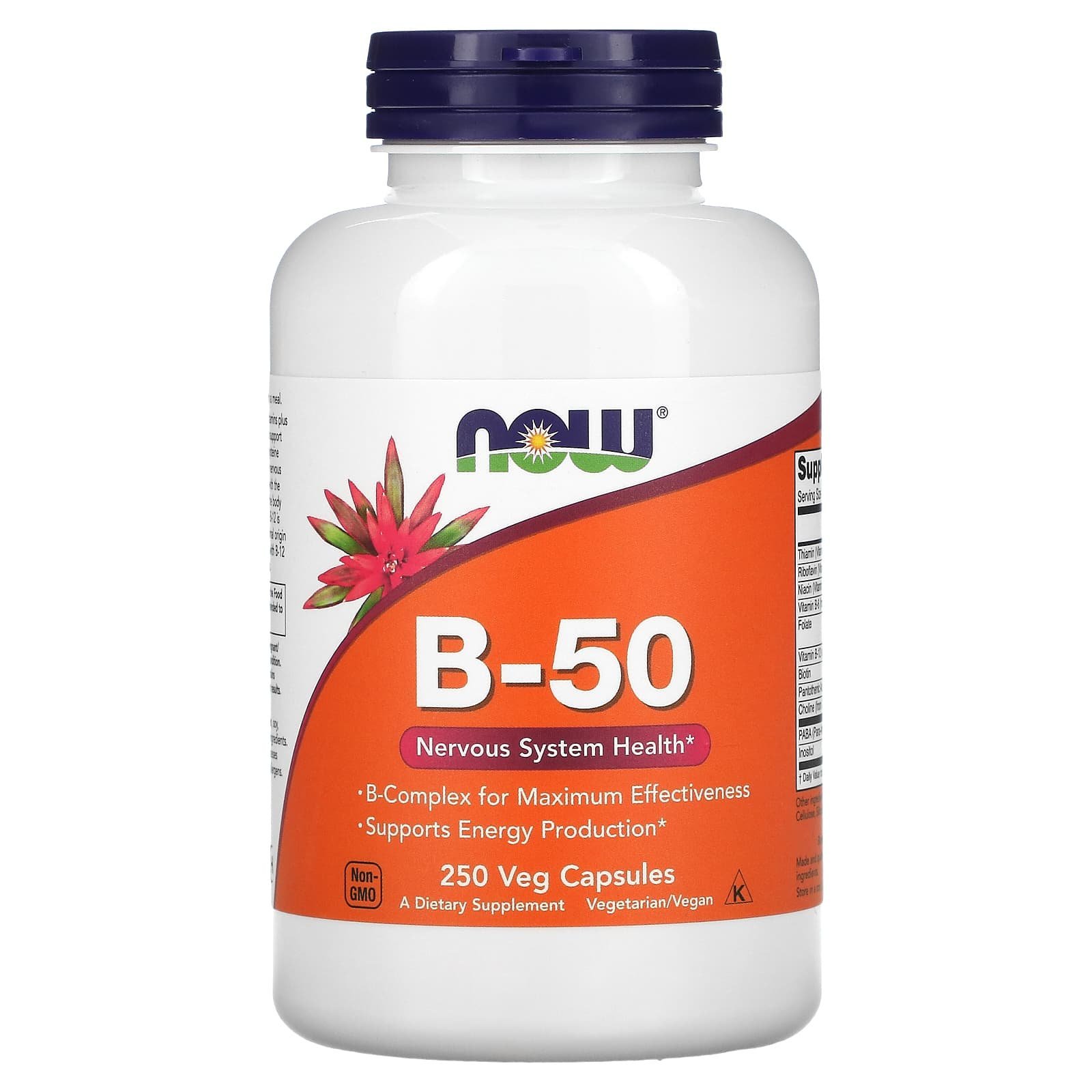 NOW Foods Vitamine B-50 – 250 capsules végétales