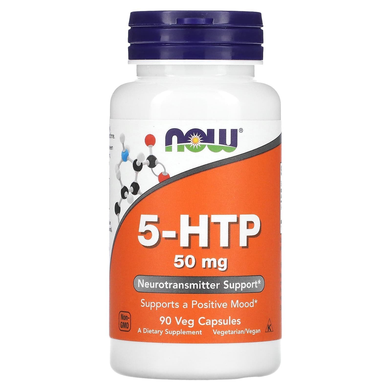 NOW Foods 5-HTP 50 mg – 90 capsules végétales