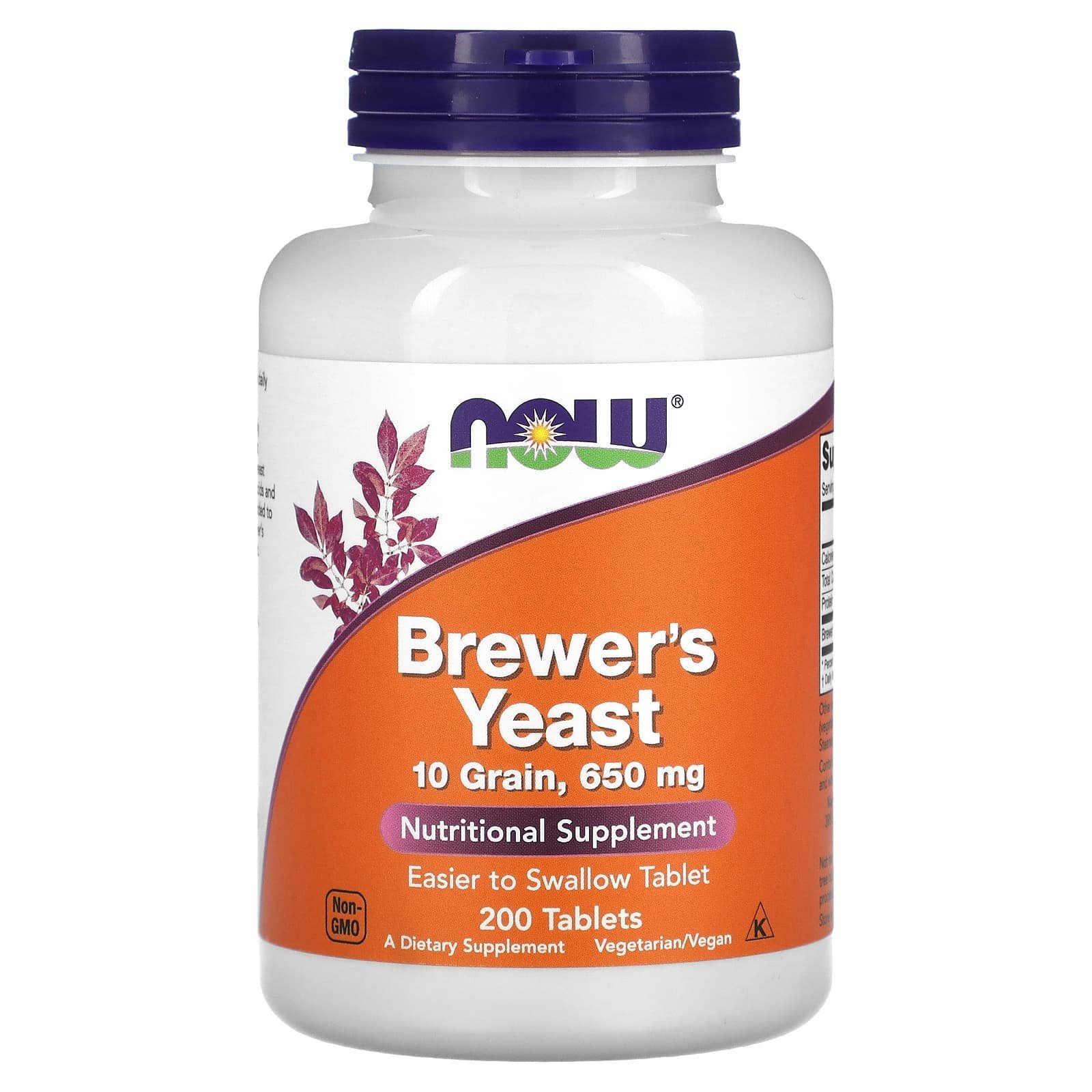 NOW Foods Levure de bière 650 mg – 200 comprimés