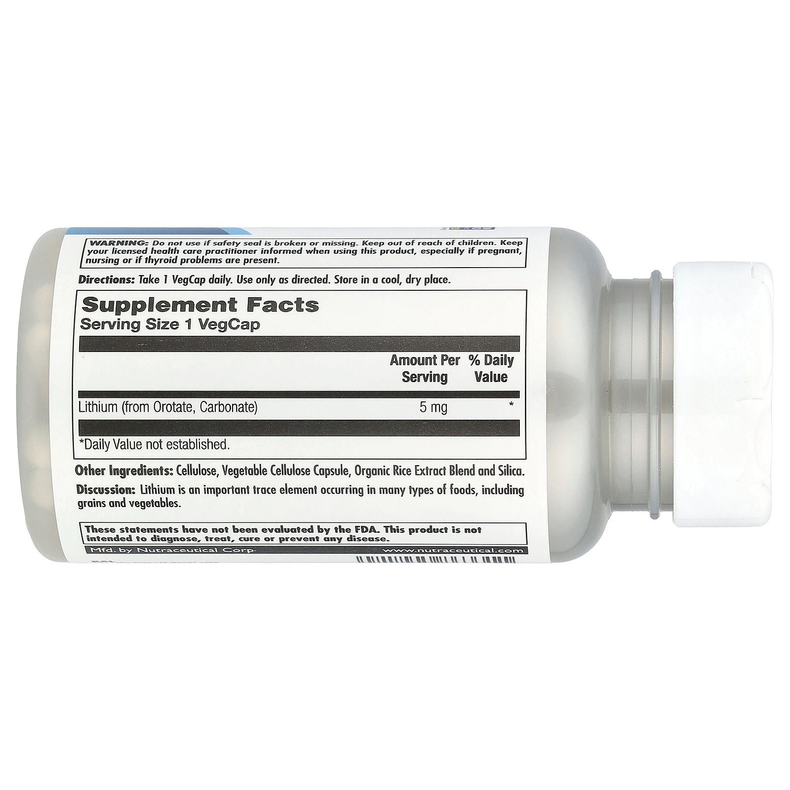 KAL Orotate de lithium, 5 mg – 120 capsules végétales – photo 2