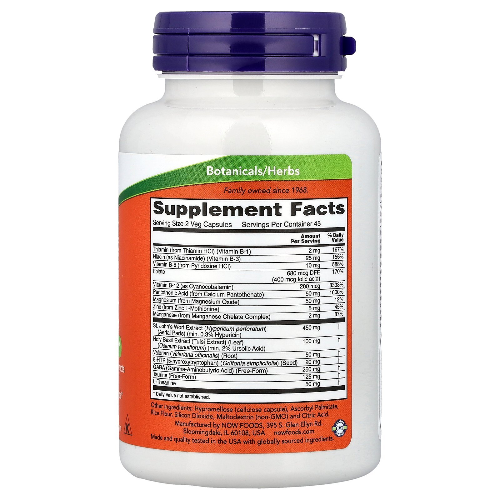 NOW Foods Soutien à l'humeur avec millepertuis – 90 capsules végétales – photo 2