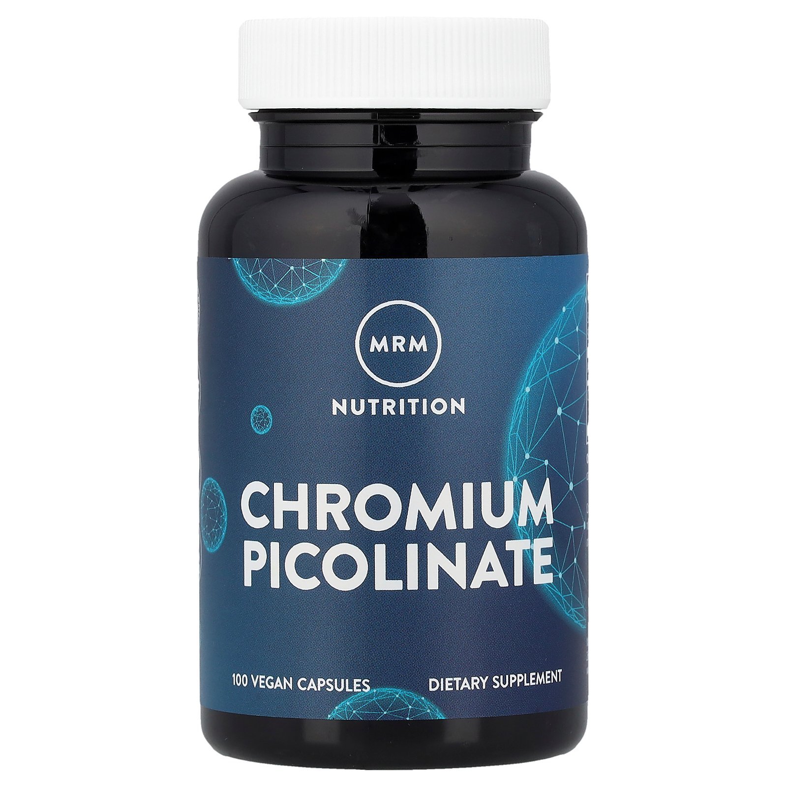 MRM Nutrition Picolinate de chrome, 200 µg – 100 capsules véganes