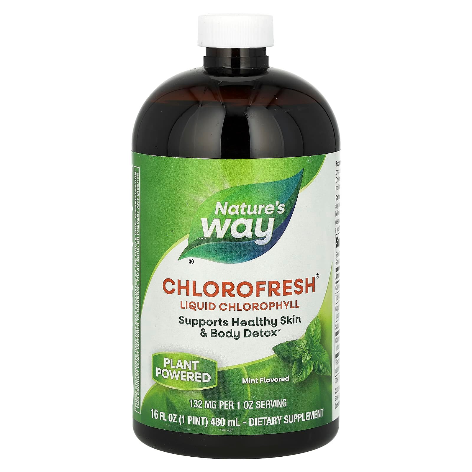 Nature's Way Chlorofresh – Chlorophylle liquide – Menthe – 132 mg – 480 ml