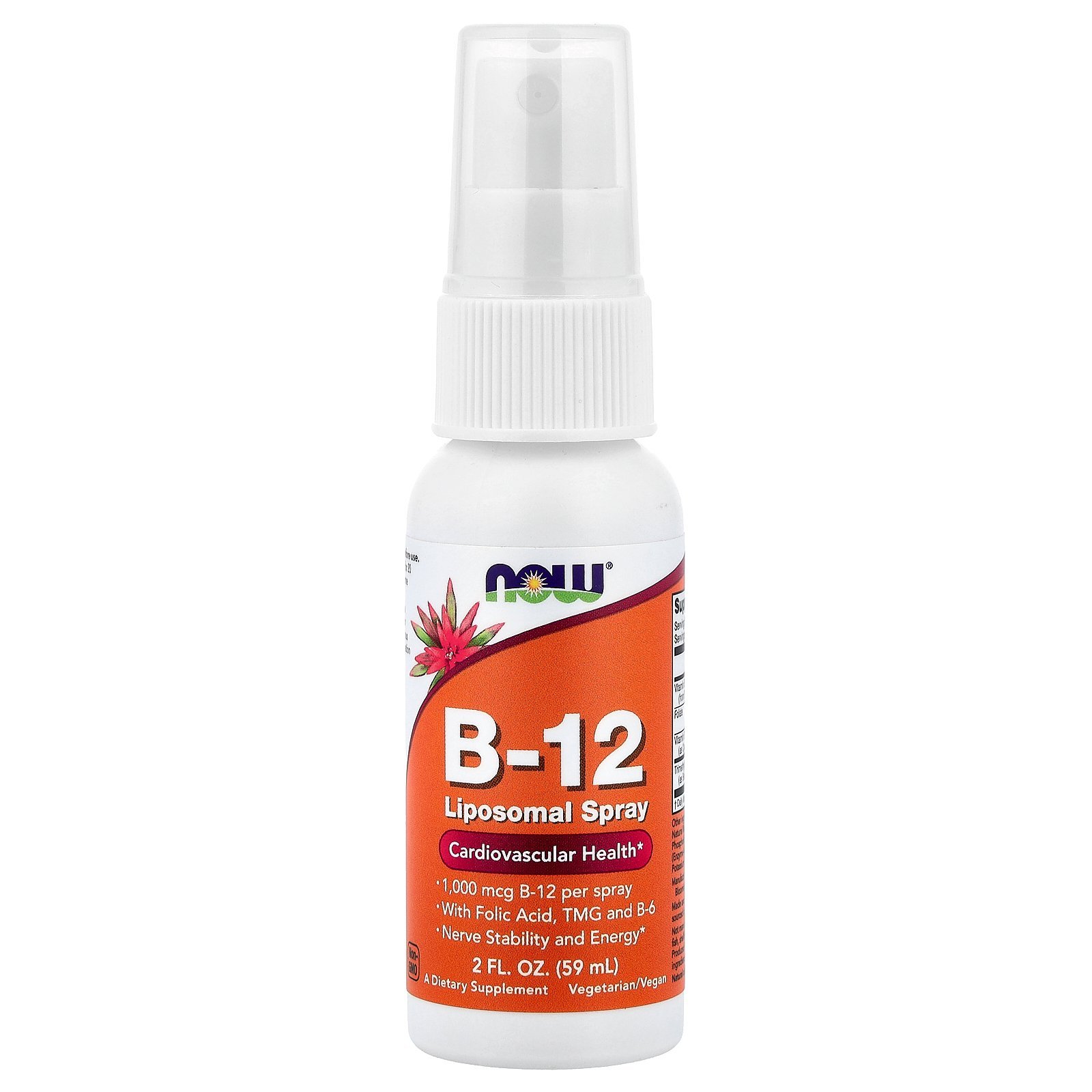 NOW Foods Vitamine B-12 en spray liposomal – 59 ml