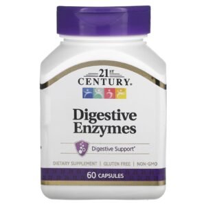 21st Century Enzymes digestives – 60 capsules