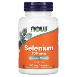 NOW Foods Sélénium 200 µg – 180 capsules végétariennes
