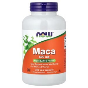 NOW Foods Maca, 500 mg – 250 capsules végétariennes