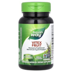 Nature's Way Fruit de gattilier (Vitex) 400 mg – 100 capsules véganes