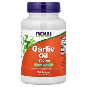 NOW Foods Huile d'ail – 250 capsules à enveloppe molle (3 mg)