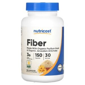 Nutricost Fibres (psyllium et topinambour biologiques) – 150 capsules