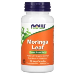 NOW Foods Feuille de moringa bio 400 mg – 90 capsules végétales