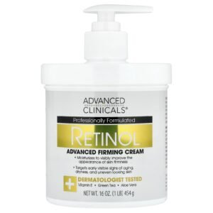 Advanced Clinicals Crème raffermissante au rétinol – 454 g