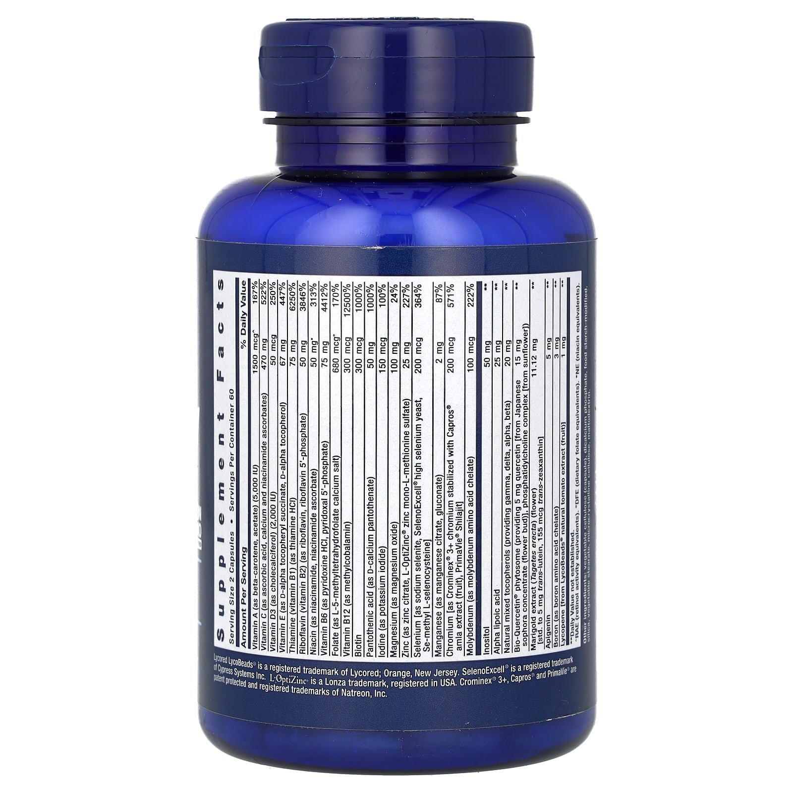 Life Extension Multivitamines Two-Per-Day – 120 capsules – photo 2
