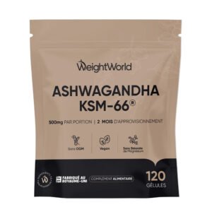 Ashwagandha KSM-66® 500 mg WeightWorld – gélules