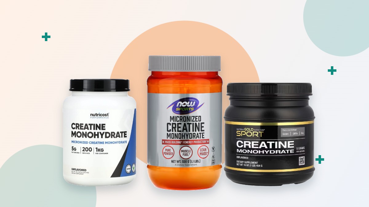 Créatine monohydrate en poudre : NOW Foods, Nutricost et California Gold Nutrition