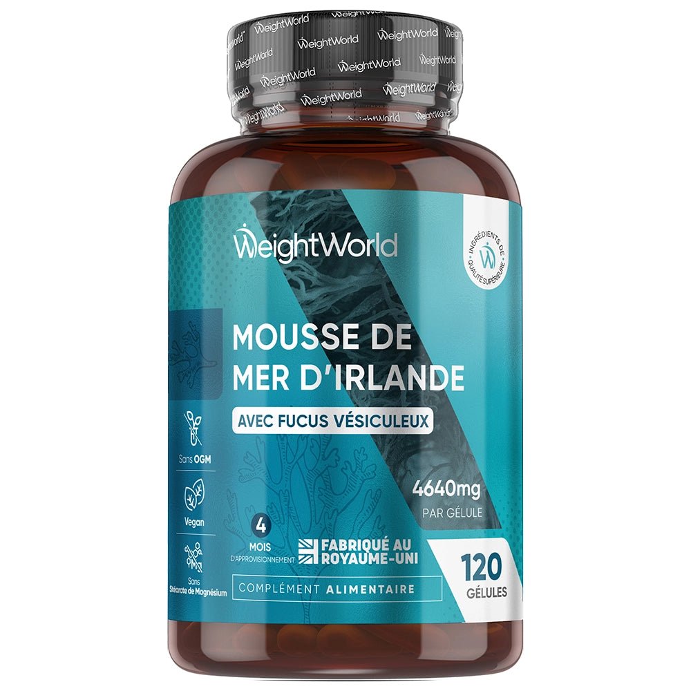 Mousse de mer d'Irlande WeightWorld – 120 gélules