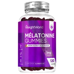 Mélatonine 1 mg + passiflore et B6 en gummies WeightWorld