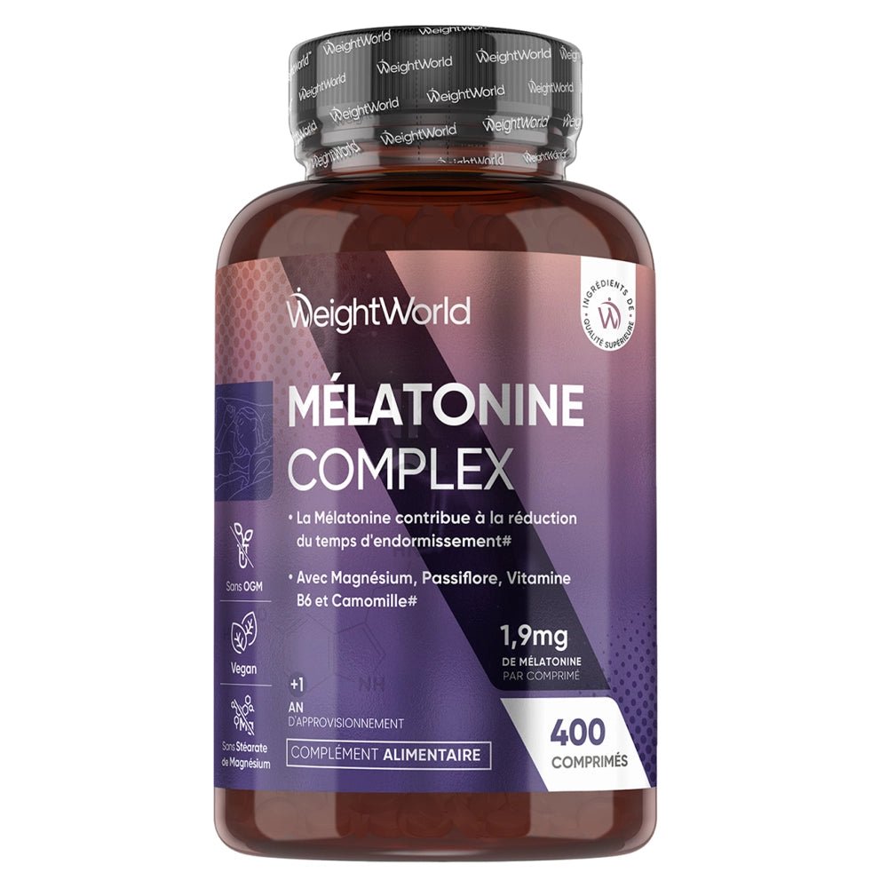 Complexe de mélatonine 1,9 mg WeightWorld – 400 comprimés