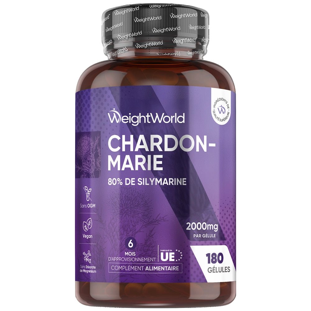 Chardon-Marie 2000 mg WeightWorld – 180 gélules