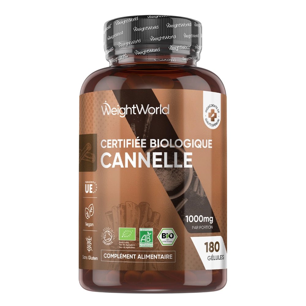 Cannelle bio WeightWorld – 180 gélules