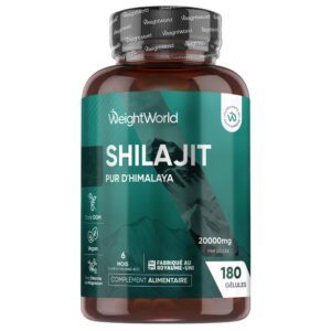 Shilajit pur de l'Himalaya WeightWorld – 180 gélules
