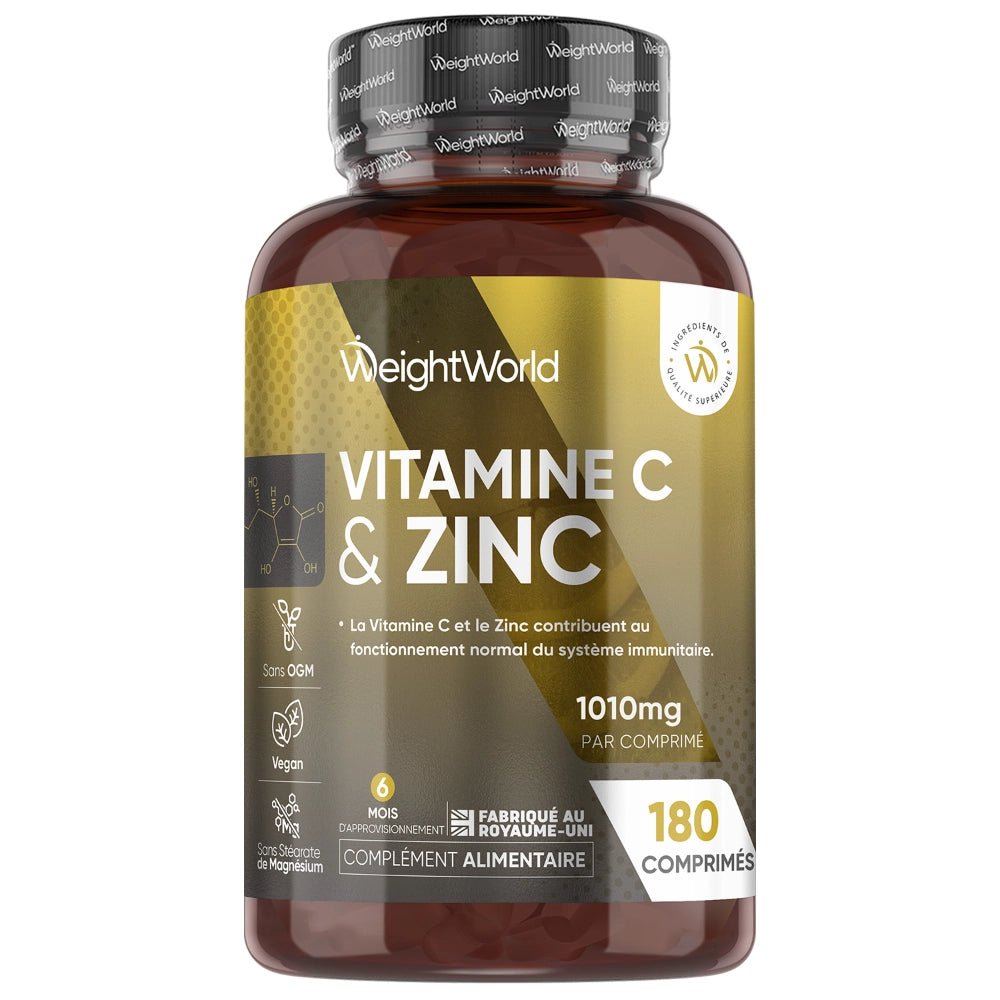 Vitamine C et zinc WeightWorld – comprimés