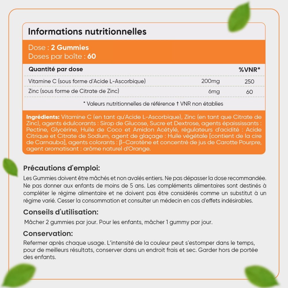 Gummies vitamine C et zinc WeightWorld – 4