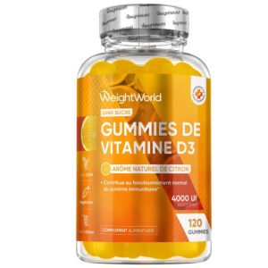 Vitamine D3 en gummies WeightWorld saveur citron