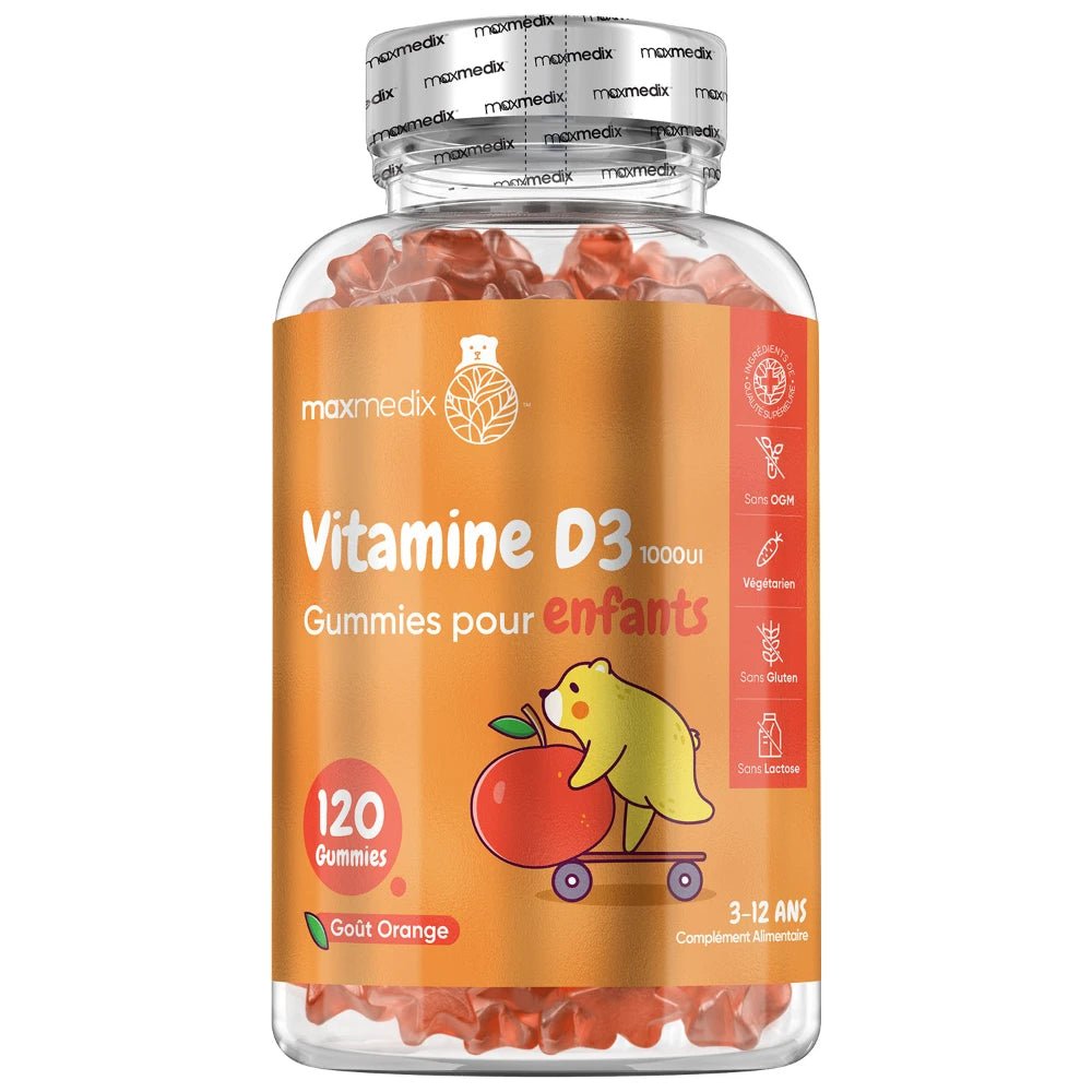 Vitamine D3 1000 UI en gummies pour enfants WeightWorld – 120 gummies