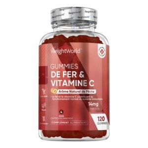 Fer 14 mg + vitamine C en gummies WeightWorld – 120 gummies
