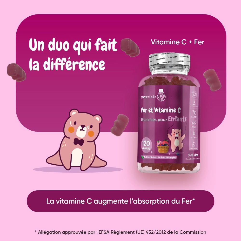 Gummies fer et vitamine C pour enfants WeightWorld – 120 gummies – 2