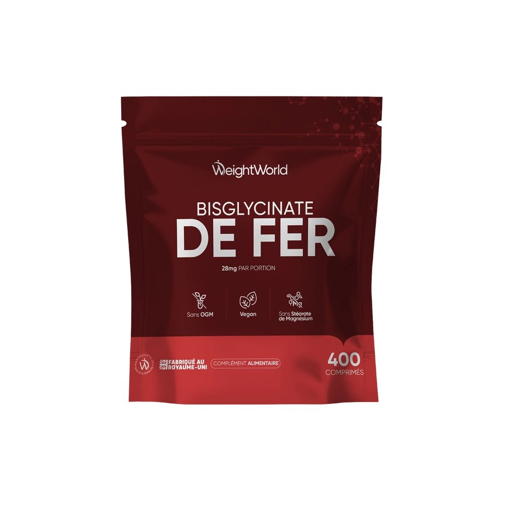 Fer bisglycinate 14 mg WeightWorld – 400 micro-comprimés